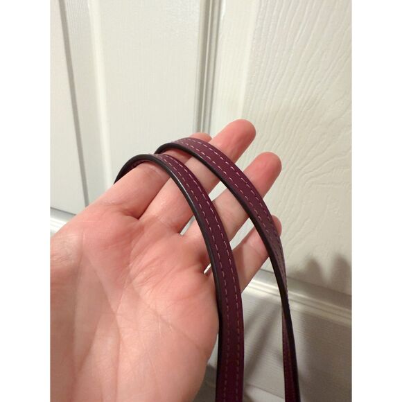 Coach Reversible City Tote Party Cat Print Maroon Berry Canvas Large Classic - Picture 13 of 16